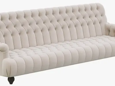 Restoration Hardware 1860 Napoleonic Tufted Upholstered Sofa 3D model