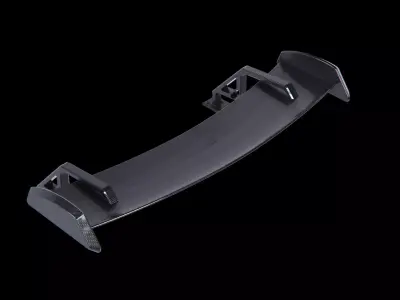 Spoiler carbon tuning auto part industrial 3D model