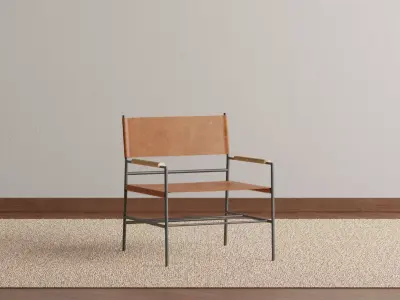 Mario Leather Chair 3D model