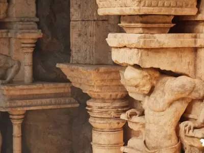  The Lost Temple Environment Low-poly 3D model