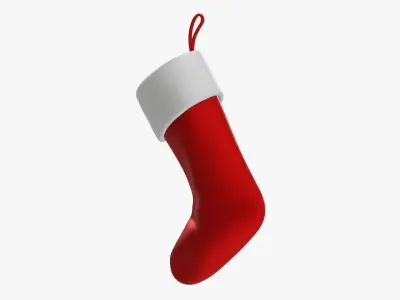 Gift Christmas stocking 01 3D model
