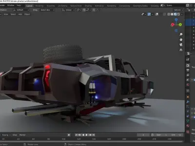 OFF ROAD TRUCK Low-poly 3D model