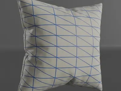 Pack of 8 Cushions 3D model