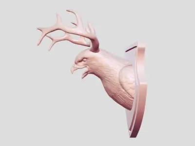 Animal Bird Horns  3D print model