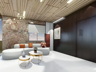 banquet hall design 3D model