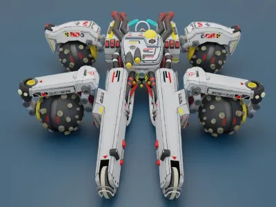 Sci Fi concept car 3D model