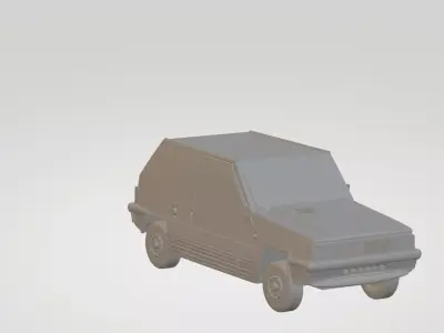 Fiat Panda 1980 3D print model