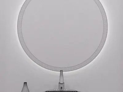 Illuminated Mirror 25 3D model