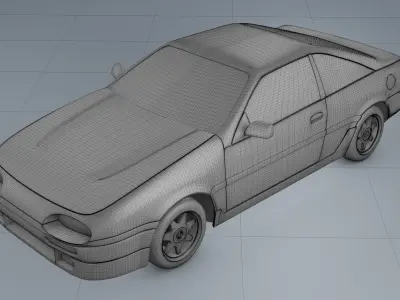 Nissan NX 1990 3D model