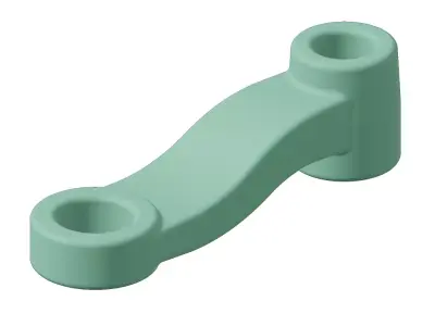 Plastic Vehicle Steering Linkage Toy 3D model