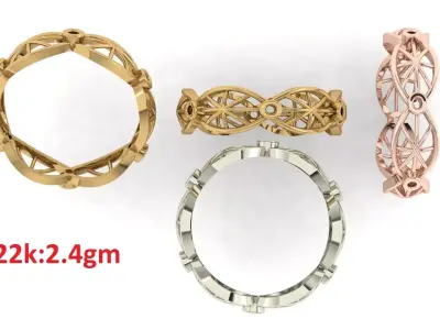 Plain Band ring  37 3D print model