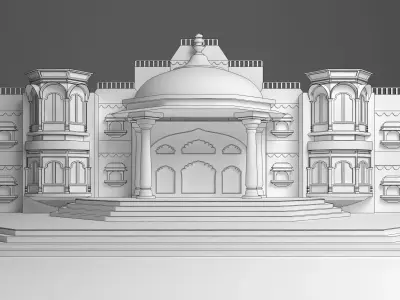 Indian Couple Stage 3D model