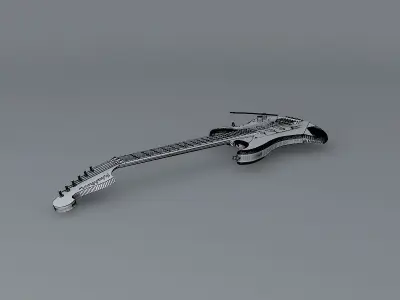 Washburn Nuno Bettencourt N5 Green model guitar Free 3D model
