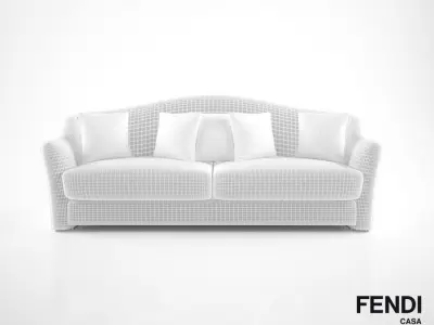 Fendi Casa Faubourg Sofa 3D model