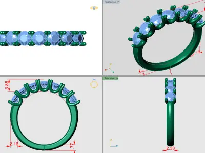 Weeding band with u setting 3D print model