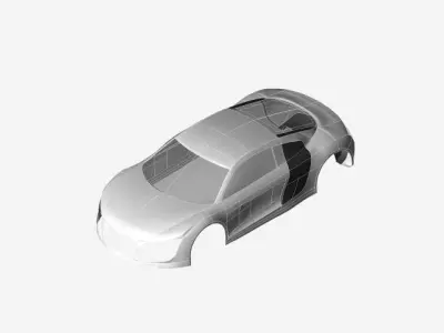 Audi R8 body Free 3D model