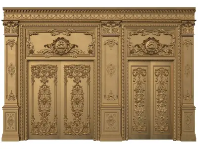 Royal Door 4 3D model