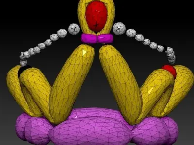 PRINCESS CROWN balloon Low-poly 3D model