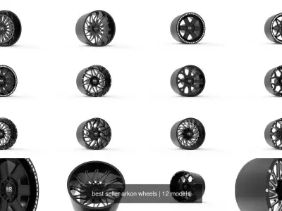 best seller arkon wheels 3D Model Pack