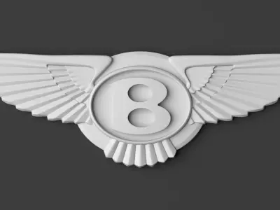 Bentley Logo 02 3D print model
