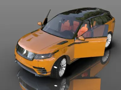 Range Rover Velar HSE 2018 3D model Sports Cars Low-poly 3D model