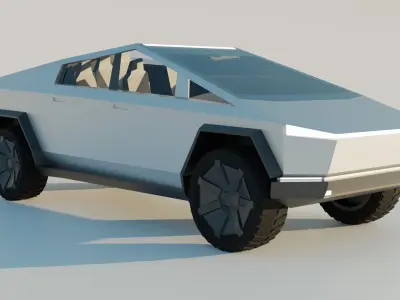 Tesla Cybertruck Low-poly 3D model
