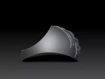 Door Stopper with Sailing Ship Decoration 3D print model