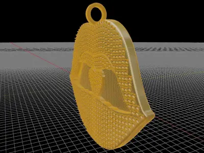 Lips Pendant 3D print model