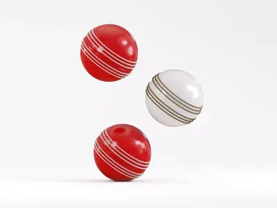 Cricket Ball Low-poly 3D model