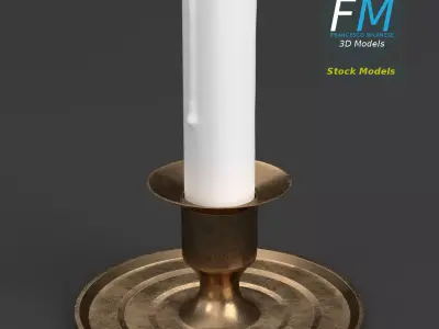 Candle holder 3D model shop