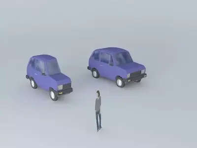 70s car 4 Free 3D model