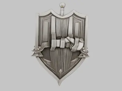  Knights Crest 3D model Low-poly 3D model