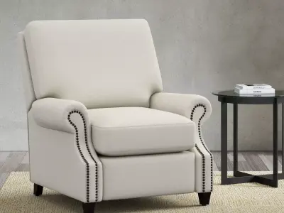James Roll Arm Recliner by Pottery Barn 3D model