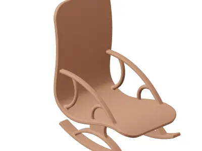 Plastic Premium Rocking Chair Toy 3D model
