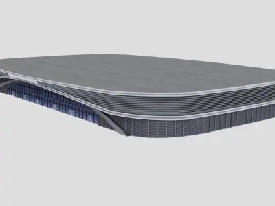 Stadium Adler-arena Low-poly 3D model