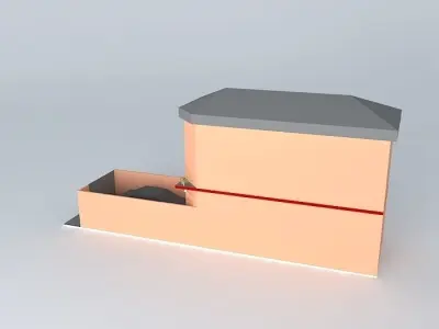 Full luxury townhouse Free 3D model