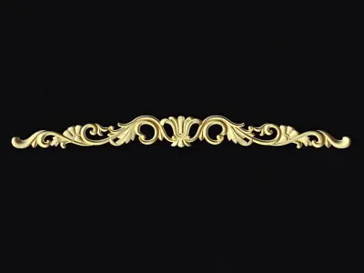 Central decor ornament for furniture 3D model 229