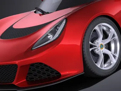 Lotus Exige S Roadster 2016 VRAY 3D model