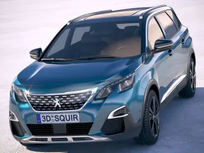 Peugeot 5008 2018 3D model