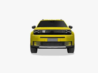 Fiat Grande Panda 2025 Low-poly 3D model