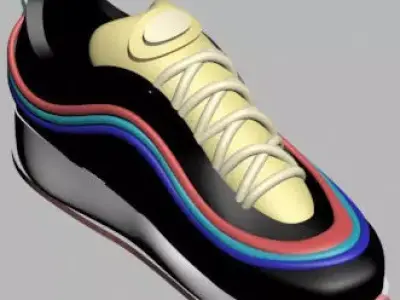 Nike Air Max Sean Wotherspoon sneakers 3D print model
