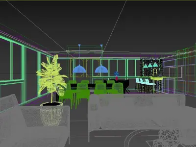 Modern Living 3D model