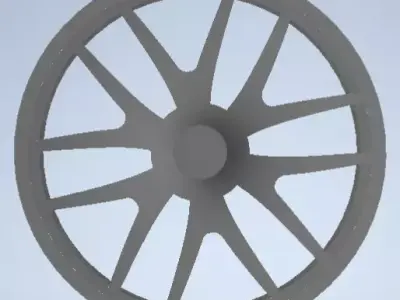 sport car rim no tyre  3D print model