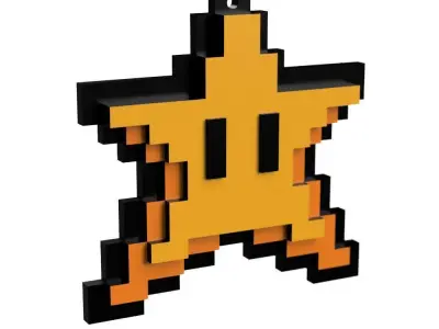 Mario bros Christmas tree decors 3D print model