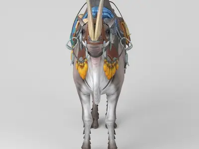 Cartoon Camel  Low-poly 3D model