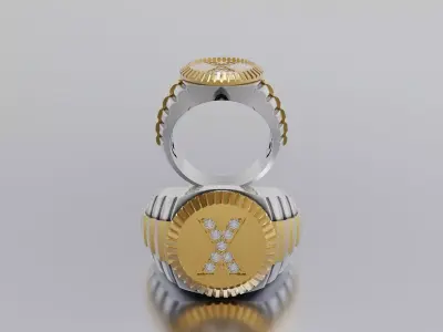 Ring Letter 3D print model