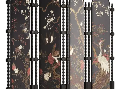 Screen partition 3D model