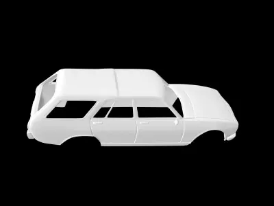 Peugeot 504 break 3D print model