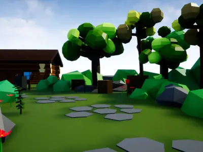 Low Poly Art Pack Low-poly 3D model