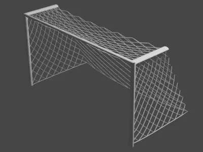 Goal  post 3d model Free low-poly 3D model